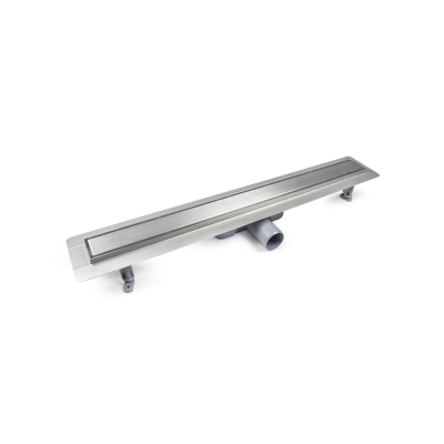 Dušo latakas Bresco Virgo Duo , 70 cm su įklijuojama plytele, šlifuotas plienas Dušo latakas Bresco Virgo Duo , 70 cm su įklijuojama plytele, šlifuotas plienas