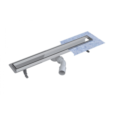 Dušo latakas Besco Virgo 360 Duo , 80 cm su įklijuojama plytele, šlifuotas plienas