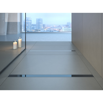 Dušo latakas Bresco Virgo Black , 70 cm, juodas stiklas Dušo latakas Bresco Virgo Black , 70 cm, juodas stiklas