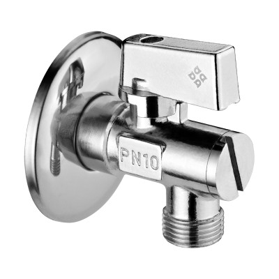 Kampinis rutulinis vožtuvas 1/2" – 3/8" – kartoninėje dėžutėje