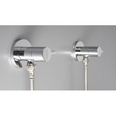 Kampinis vožtuvas su keramine galvute 1/2" – 3/8" – apvalus - 4