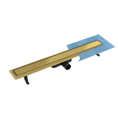 Dušo latakas Besco Virgo Gold Duo , 70 cm, šlifuotas auksas Dušo latakas Besco Virgo Gold Duo , 70 cm, šlifuotas auksas