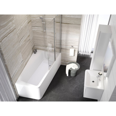 Kampinė vonia Ravak 10° 160x95 D, balta