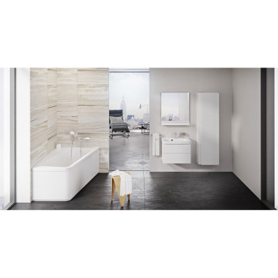 Kampinė vonia Ravak 10° 160x95 D, balta