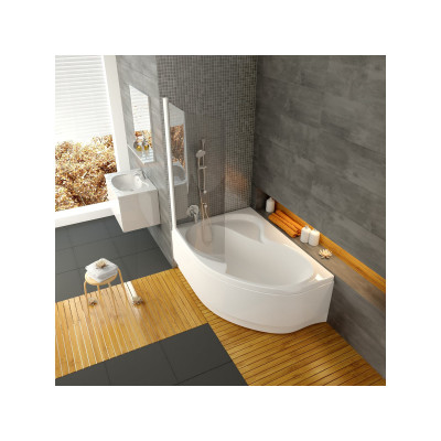 Kampinė vonia Ravak Rosa II 150x105 K, balta