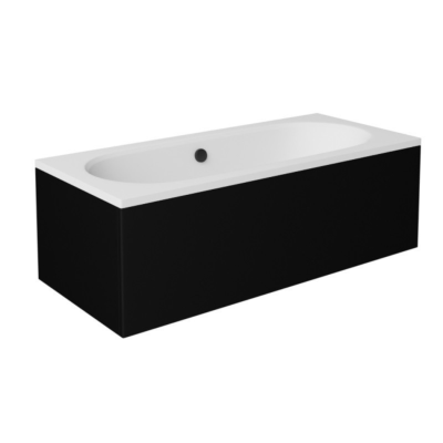 Vonios Besco Vitae uždanga, OAV-150-PKC, 150x70 cm, juoda