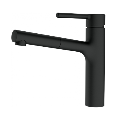 Plautuvės maišytuvas Franke Centro su ištraukiama žarna, juoda