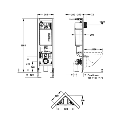 Rehau WC rėmas (514823)18965141823 Rehau WC rėmas (514823)18965141823