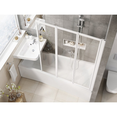 Kampinė vonia Ravak BeHappy II 170x75 K, balta