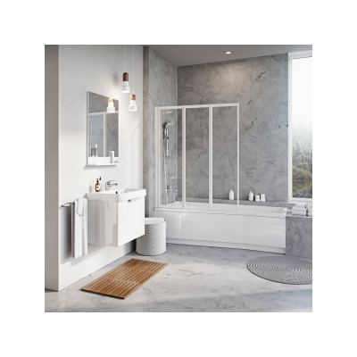 Kampinė vonia Ravak BeHappy II 170x75 D, balta