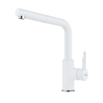 Plautuvės maišytuvas Franke Urban su ištraukiama žarna, balta