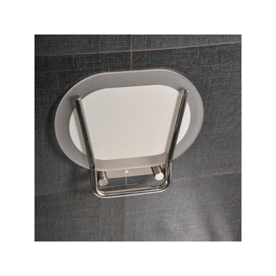 Dušo sėdynė Ravak Chrome, ovali, B8F0000029, clear/nerūdijantis plienas - 4