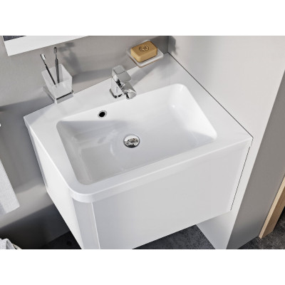 Pakabinamas arba baldinis praustuvas Ravak 10° 55x48,5 cm D, baltas Pakabinamas arba baldinis praustuvas Ravak 10° 55x48,5 cm D, baltas