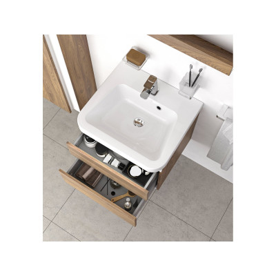 Pakabinamas arba baldinis praustuvas Ravak 10° 55x45 cm, baltas Pakabinamas arba baldinis praustuvas Ravak 10° 55x45 cm, baltas