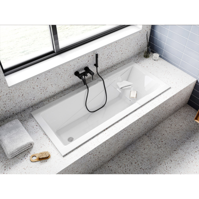 Vonia Besco Modern Slim WAM-140-SL, be kojų, 140x70, įleidžiama Vonia Besco Modern Slim WAM-140-SL, be kojų, 140x70, įleidžiama