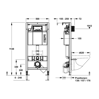 Rehau WC rėmas 514105 Rehau WC rėmas 514105