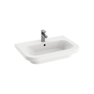 Pakabinamas arba baldinis praustuvas Ravak Chrome 65x47 cm, baltas