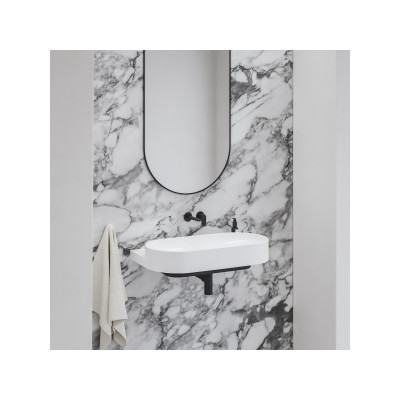 Pakabinamas praustuvas Ravak Yard 80x50 cm, baltas matinis