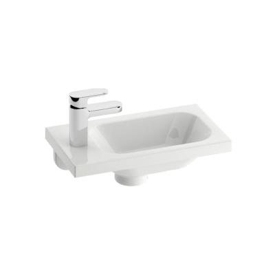 Pakabinamas arba baldinis praustuvas Ravak Chrome 40x22 cm K, baltas