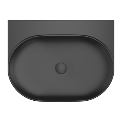 Pakabinamas praustuvas Ravak Yard 60x50 cm, juodas matinis