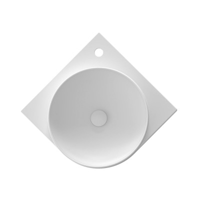 Pakabinamas praustuvas Ravak Yard C 45x45 cm, baltas matinis