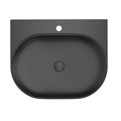 Pakabinamas praustuvas Ravak Yard C 60x50 cm, juodas matinis