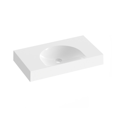 Pakabinamas arba baldinis praustuvas Ravak Lite S 80x45 cm, baltas