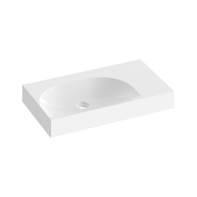 Pakabinamas arba baldinis praustuvas Ravak Lite 80x45 cm D, baltas