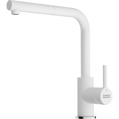 Plautuvės maišytuvas Franke Lina L su ištraukiama žarna, balta