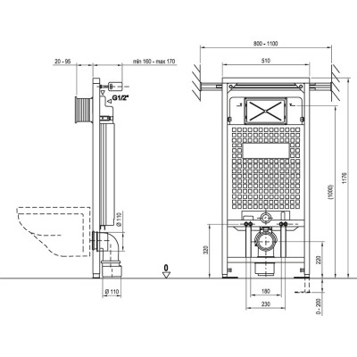 Ravak Teblizgiopinis modulio G laikiklis, X01460
