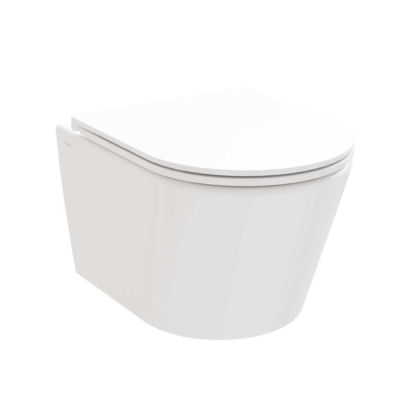 Ravak pakabinamas klozetas WC Flow RimOff set, SoftClose dangtis, baltas