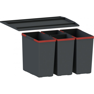 Šiukšliadėžė FRANKE Easy Sort 60, 2x14,5L + 2x7,5L