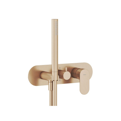 Vonios maišytuvas Ravak Eleganta EL 065.60RGB.O2.RB07D.+S, šlifuoto rožinio aukso
