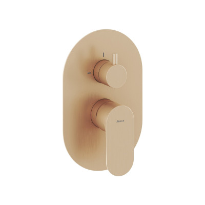 Vonios maišytuvas Ravak Eleganta EL 065.60RGB.O2.RB07E, šlifuoto rožinio aukso