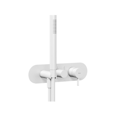 Vonios maišytuvas Ravak Espirit ES 065.10WV.O2.RB07D.+S, baltas matinis