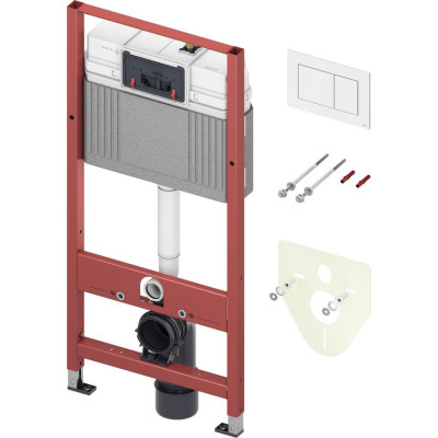 TECE base potinkinis rėmas 4in1 su TECEnow baltu klavišu, 9400413