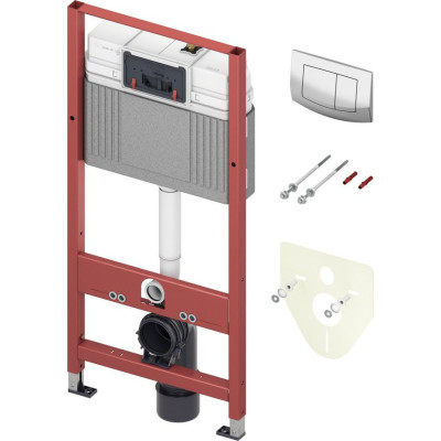 TECEbase potinkinis rėmas 4in1 su TECEambia chromo klavišu, 9400405