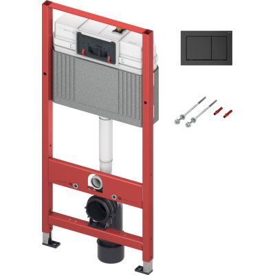 TECEbase potinkinis rėmas 4in1 su TECEbase juodu klavišu, 9400415