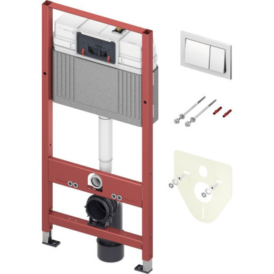 TECEbase potinkinis rėmas 4in1 su TECEbase chromo klavišu, 9400406