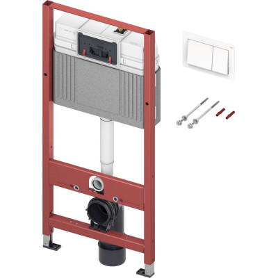 TECEbase potinkinis rėmas 4in1 su TECEbase baltu klavišu, 9400400