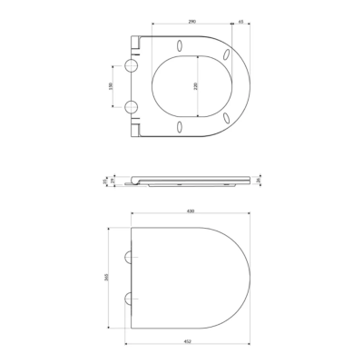 Pakabinamo unitazo Omnires Ottawa Silent-Power lėtaeigis dangtis, baltas matinis Pakabinamo unitazo Omnires Ottawa Silent-Power lėtaeigis dangtis, baltas matinis