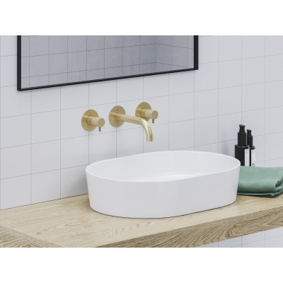 Potinkinis praustuvo maišytuvas Ravak Espirit,187 mm, šlifuotas auksas