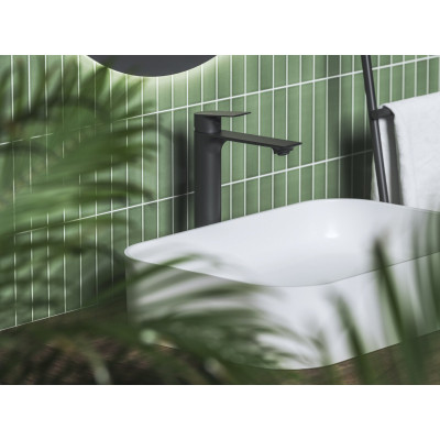 Praustuvo maišytuvas Ravak Plan, 300 mm, juodas matinis