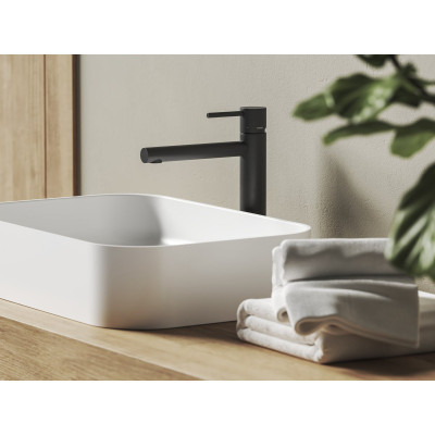 Praustuvo maišytuvas Ravak Nox, 280 mm, juodas matinis