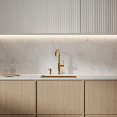 Muilo dozatorius Omnires MODERN PROJECT, 500ml, poliruotas auksas