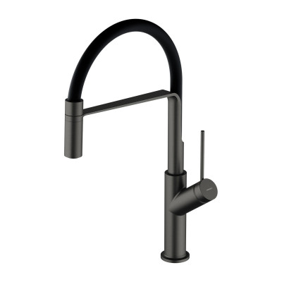 Maišytuvas Omnires Vita VI6350BLGR, Matinė juoda / Šlifuotas grafitas