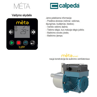 Slėgio kėlimo stotelė Calpeda META SMALL - 8