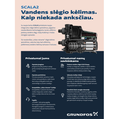 Slėgio kėlimo stotelė GRUNDFOS SCALA2 3-45 - 8