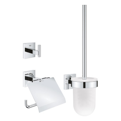 Vonios aksesuarų rinkinys Grohe Start Cube, 3-in-1, chromas
