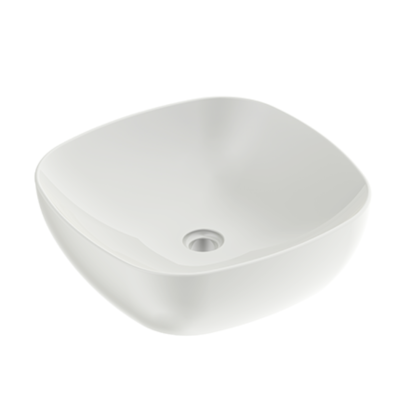 Pastatomas ant stalviršio praustuvas Omnires Portland 375, baltas, blizgus